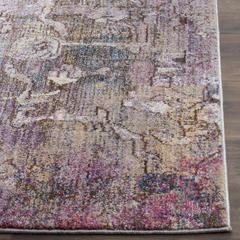 BRISTOL, PINK / GREY, 7' X 7' Square, Area Rug