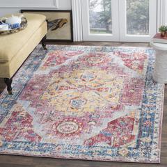 BRISTOL, RED / BLUE, 8' X 10', Area Rug