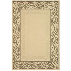 COURTYARD, NATURAL / BROWN, 6'-7" X 6'-7" Round, Area Rug, CY1551-3001-7R