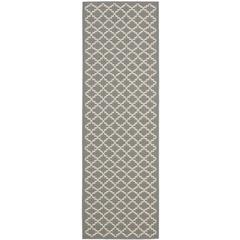 COURTYARD, ANTHRACITE / BEIGE, 2'-3" X 22', Area Rug, CY6919-246-222