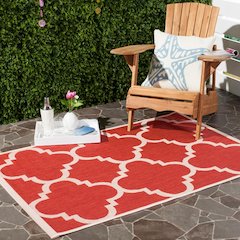 COURTYARD, RED, 6'-7" X 9'-6", Area Rug, CY6243-248-6