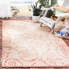COURTYARD, NATURAL / TERRA, 6'-7" X 9'-6", Area Rug, CY2665-3201-6