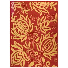 COURTYARD, RED / NATURAL, 2'-3" X 12', Area Rug, CY2961-3707-212