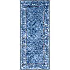 Adirondack, LIGHT BLUE / DARK BLUE, 2'-6" X 6', Area Rug, ADR110F-26