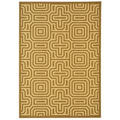 COURTYARD, BROWN / NATURAL, 6'-7" X 9'-6", Area Rug, CY2962-3009-6