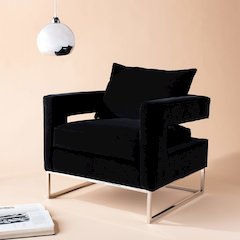 OLIVYA VELVET CLUB CHAIR, KNT7019A