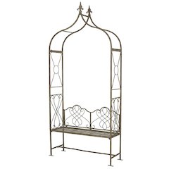 Outdoor Lounge Chair With Rustic Blue Powder Coating And Iron Frame
