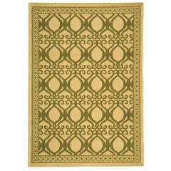 COURTYARD, NATURAL / OLIVE, 8' X 11', Area Rug, CY3040-1E01-8