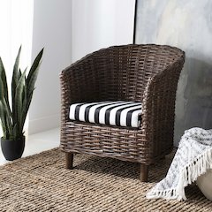 OMNI RATTAN BARREL CHAIR, FOX6501D