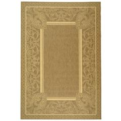 COURTYARD, BROWN / NATURAL, 6'-7" X 9'-6", Area Rug, CY2965-3009-6