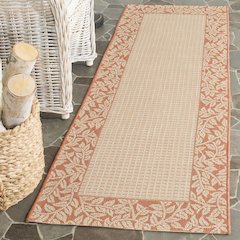 COURTYARD, NATURAL / TERRA, 2'-3" X 10', Area Rug, CY0727-3201-210