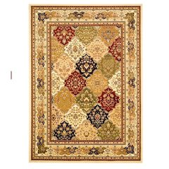 LYNDHURST, MULTI / IVORY, 5'-3" X 7'-6", Area Rug