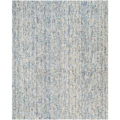 Abstract, DARK BLUE / RUST, 8' X 10', Area Rug