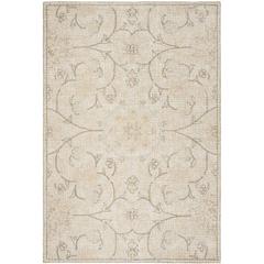 Abstract, LIGHT GREY / IVORY, 6' X 9', Area Rug