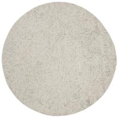 Abstract, LIGHT BLUE, 6' X 6' Round, Area Rug