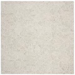 Abstract, LIGHT BLUE, 6' X 6' Square, Area Rug