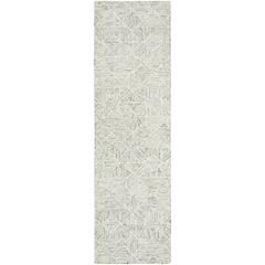 Abstract, LIGHT GREEN, 2'-3" X 8', Area Rug