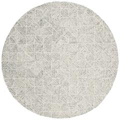 Abstract, LIGHT GREEN, 6' X 6' Round, Area Rug