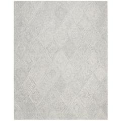 Abstract, SILVER, 8' X 10', Area Rug