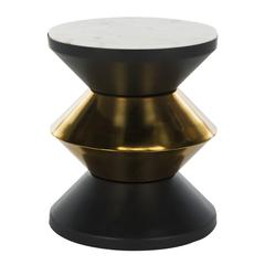 AZIZI STONE TOP SIDE TABLE