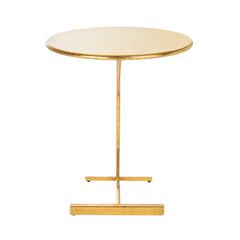 Sionne Round C Table, Yellow/Gold