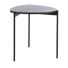 Sven Side Table, Dark Grey Oak/Black