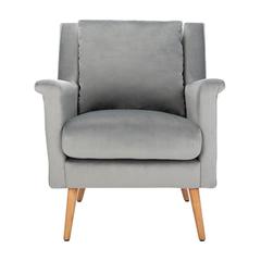 Astrid Mid Century Arm Chair, Stone/Natural