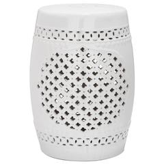 QUATREFOIL GARDEN STOOL, ACS4506A