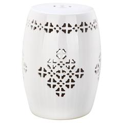 QUATREFOIL GARDEN STOOL, ACS4535A