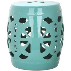 STENCIL BLOSSOM GARDEN STOOL, ACS4536C
