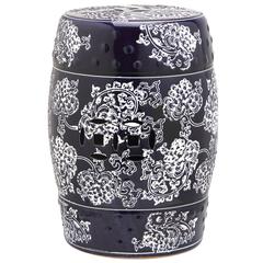 MIDNIGHT FLOWER GARDEN STOOL