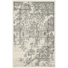 Adirondack, IVORY / SILVER, 2'-6" X 4', Area Rug, ADR101B-24