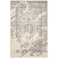 Adirondack, IVORY / SILVER, 6' X 9', Area Rug, ADR101B-6