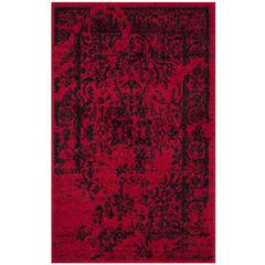 Adirondack, RED / BLACK, 2'-6" X 4', Area Rug, ADR101F-24