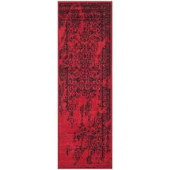 Adirondack, RED / BLACK, 2'-6" X 8', Area Rug, ADR101F-28