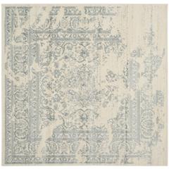 Adirondack, IVORY / SLATE, 6' X 6' Square, Area Rug, ADR101S-6SQ