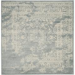 Adirondack, SLATE / IVORY, 6' X 6' Square, Area Rug, ADR101T-6SQ