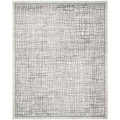 Adirondack, SILVER / IVORY, 8' X 10', Area Rug, ADR103B-8
