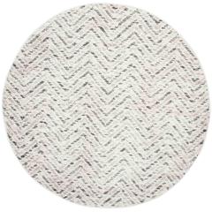 Adirondack, IVORY / CHARCOAL, 4' X 4' Round, Area Rug, ADR104N-4R