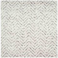Adirondack, IVORY / CHARCOAL, 4' X 4' Square, Area Rug, ADR104N-4SQ
