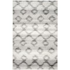 Adirondack, SILVER / CHARCOAL, 6' X 9', Area Rug, ADR106P-6