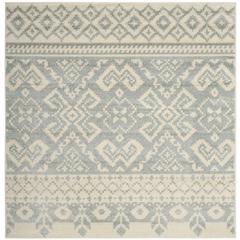 Adirondack, IVORY / SLATE, 6' X 6' Square, Area Rug, ADR107S-6SQ