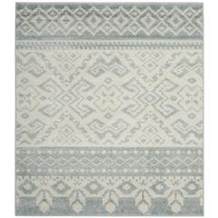 Adirondack, SLATE / IVORY, 6' X 6' Square, Area Rug, ADR107T-6SQ