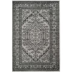 Adirondack, SILVER / BLACK, 10' X 14', Area Rug, ADR108A-10