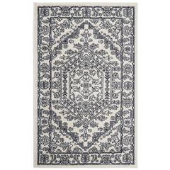 Adirondack, IVORY / NAVY, 3' X 5', Area Rug, ADR108R-3