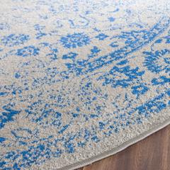 Adirondack, GREY / BLUE, 10' X 10' Round, Area Rug