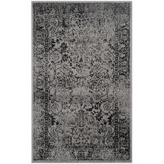 Adirondack, GREY / BLACK, 3' X 5', Area Rug, ADR109B-3