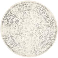 Adirondack, IVORY / SILVER, 10' X 10' Round, Area Rug, ADR109C-10R