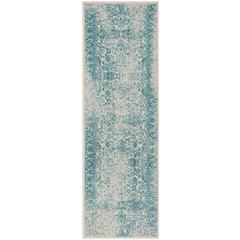 Adirondack, IVORY / TEAL, 2'-6" X 8', Area Rug, ADR109D-28