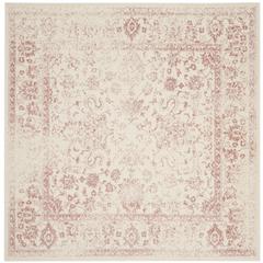 Adirondack, IVORY / ROSE, 6' X 6' Square, Area Rug